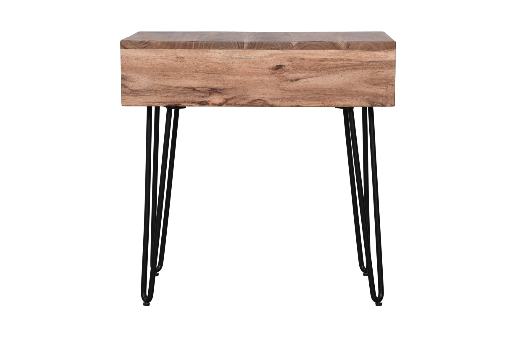 Rollins Natural Chairside Table w/ Drawer - Ornate Home
