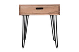 Rollins Natural End Table w/ Drawer - Ornate Home