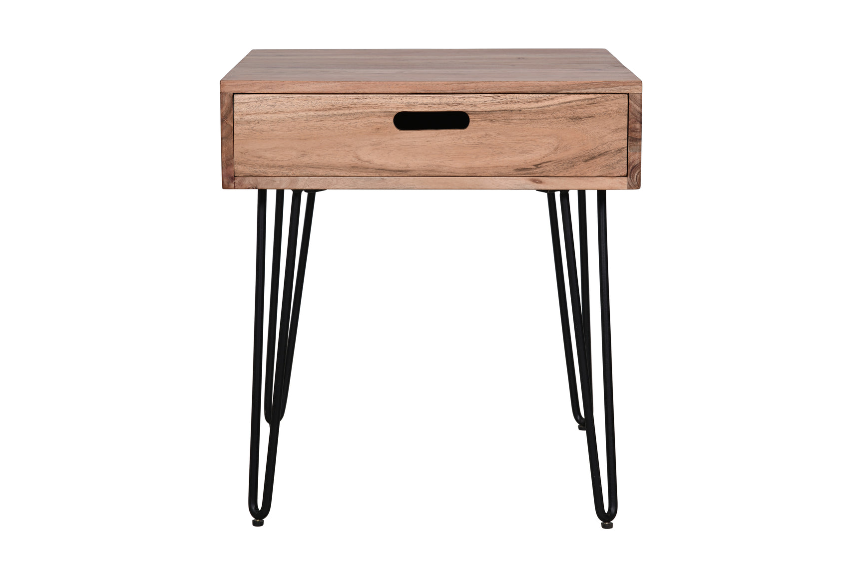 Rollins Natural End Table w/ Drawer - Ornate Home