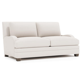 Rollins Weathered Bone - Cerused Loveseat Without Pillows - Ornate Home