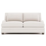 Rollins Weathered Bone - Cerused Loveseat Without Pillows - Ornate Home