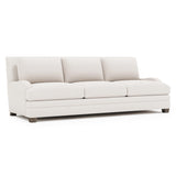 Rollins Weathered Bone - Cerused Sofa Without Pillows - Ornate Home