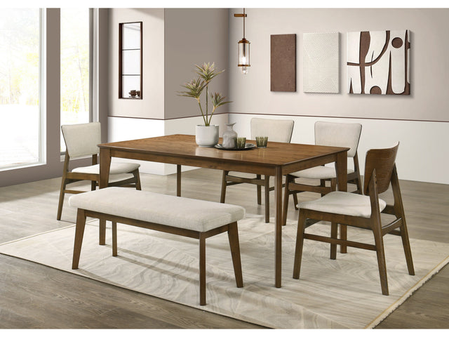 Rolstan Beige/Brown Dining Set - Ornate Home