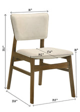 Rolstan Beige/Brown Dining Side Chair - Ornate Home