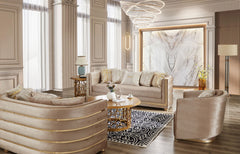 Roma Imperiale Beige Loveseat / HD-9040 - Ornate Home