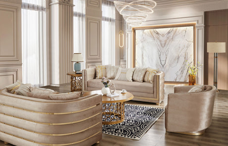 Roma Imperiale Beige Sofa / HD-S9040 - Ornate Home