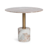 Roma Petal Stone 36" Round Dining Table