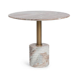 Roma Petal Stone 36" Round Dining Table