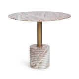 Roma Petal Stone 36" Round Dining Table
