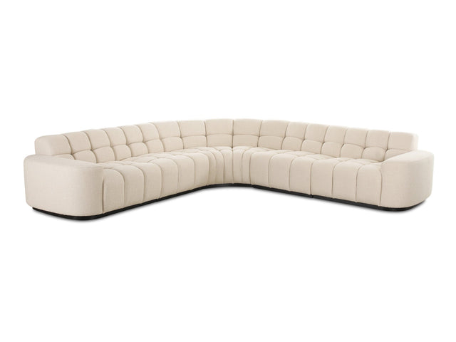 Roman Beige L Shaped Sectional - Ornate Home