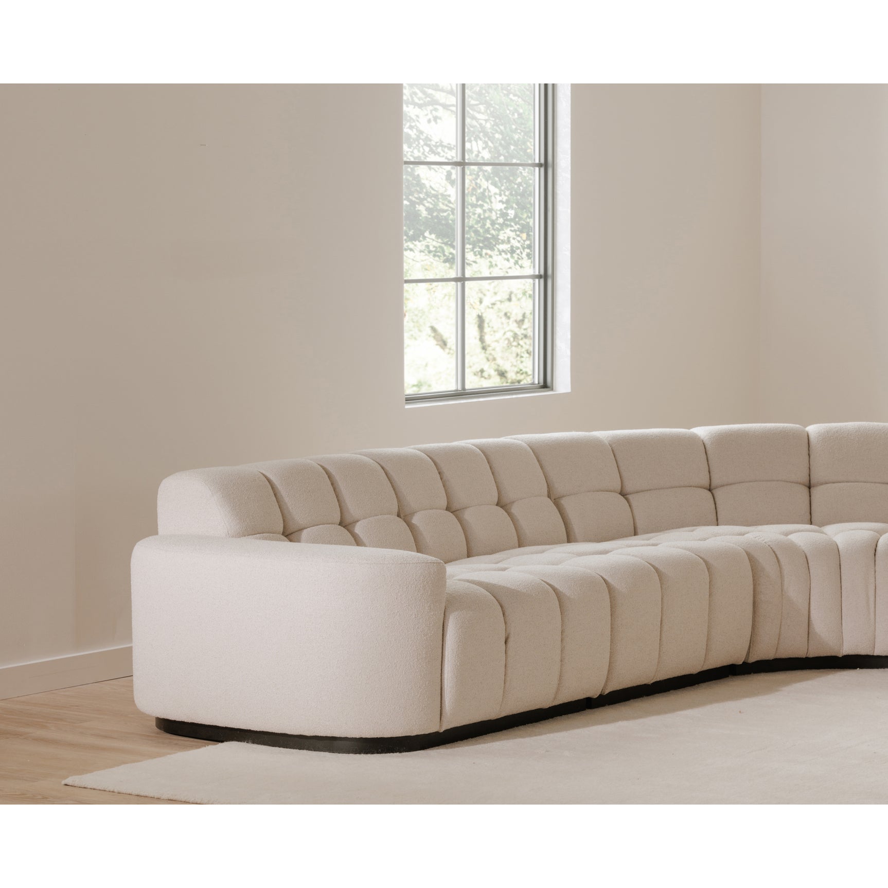 Roman Beige L Shaped Sectional - Ornate Home