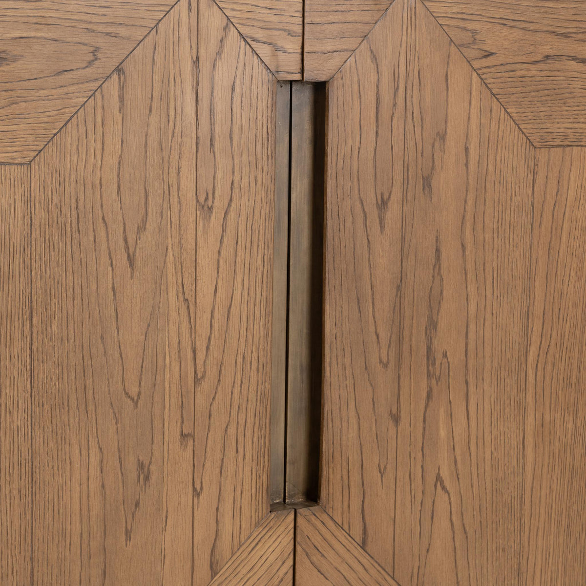 Roman Golden Walnut 2-Door Bar Cabinet