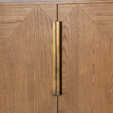 Roman Golden Walnut 4-Door Cabinet