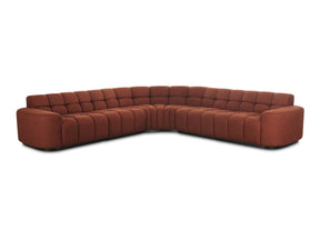 Roman Rust L Shaped Sectional - Ornate Home