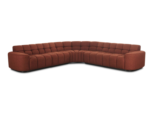 Roman Rust L Shaped Sectional - Ornate Home