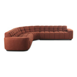Roman Rust L Shaped Sectional - Ornate Home