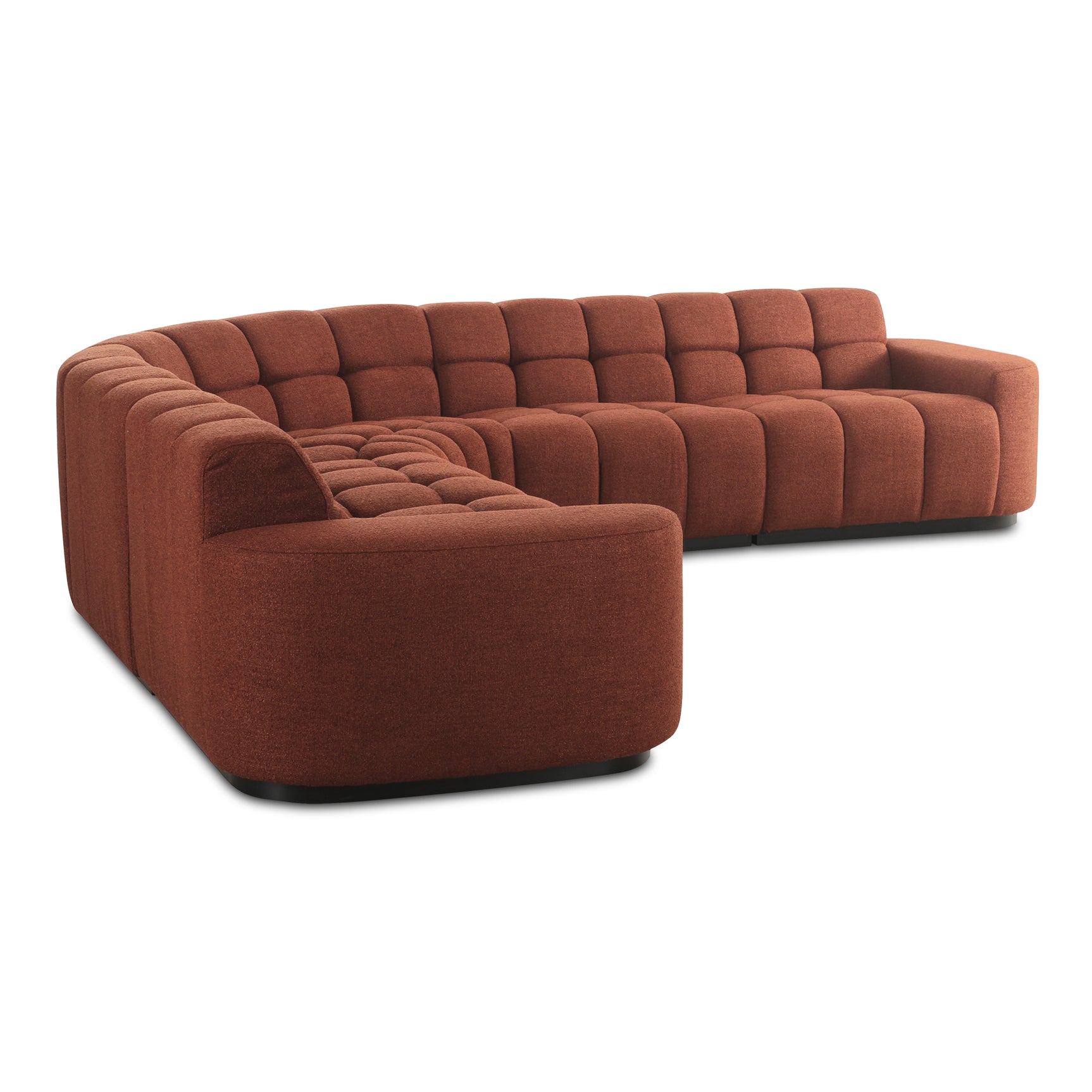 Roman Rust L Shaped Sectional - Ornate Home