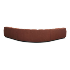 Roman Rust L Shaped Sectional - Ornate Home