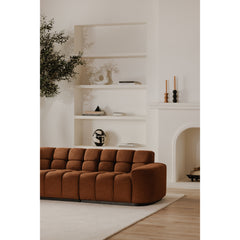 Roman Rust L Shaped Sectional - Ornate Home