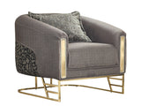 Romans Grey 3-pieces (Sofa & Loveseat & Chair) Living Room Set