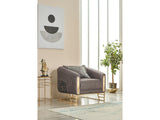 Romans Grey 3-pieces (Sofa & Loveseat & Chair) Living Room Set