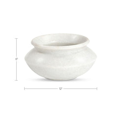 Romano White Marble Vessel - Ornate Home