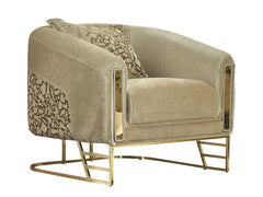 Romans Beige 3-pieces (Sofa & Loveseat & Chair) Living Room Set - Ornate Home