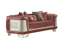 Romans Brick 3-pieces (Sofa & Loveseat & Chair) Living Room Set - Ornate Home
