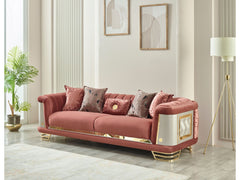 Romans Brick 3-pieces (Sofa & Loveseat & Chair) Living Room Set - Ornate Home