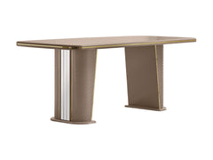 Romans Cream Dining Room Set (Consol With Mirror & Dining Table & 6 Dining Chair) - Ornate Home