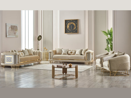 Romans Living Room Set (2 Sofas & 2 Chairs) - Ornate Home