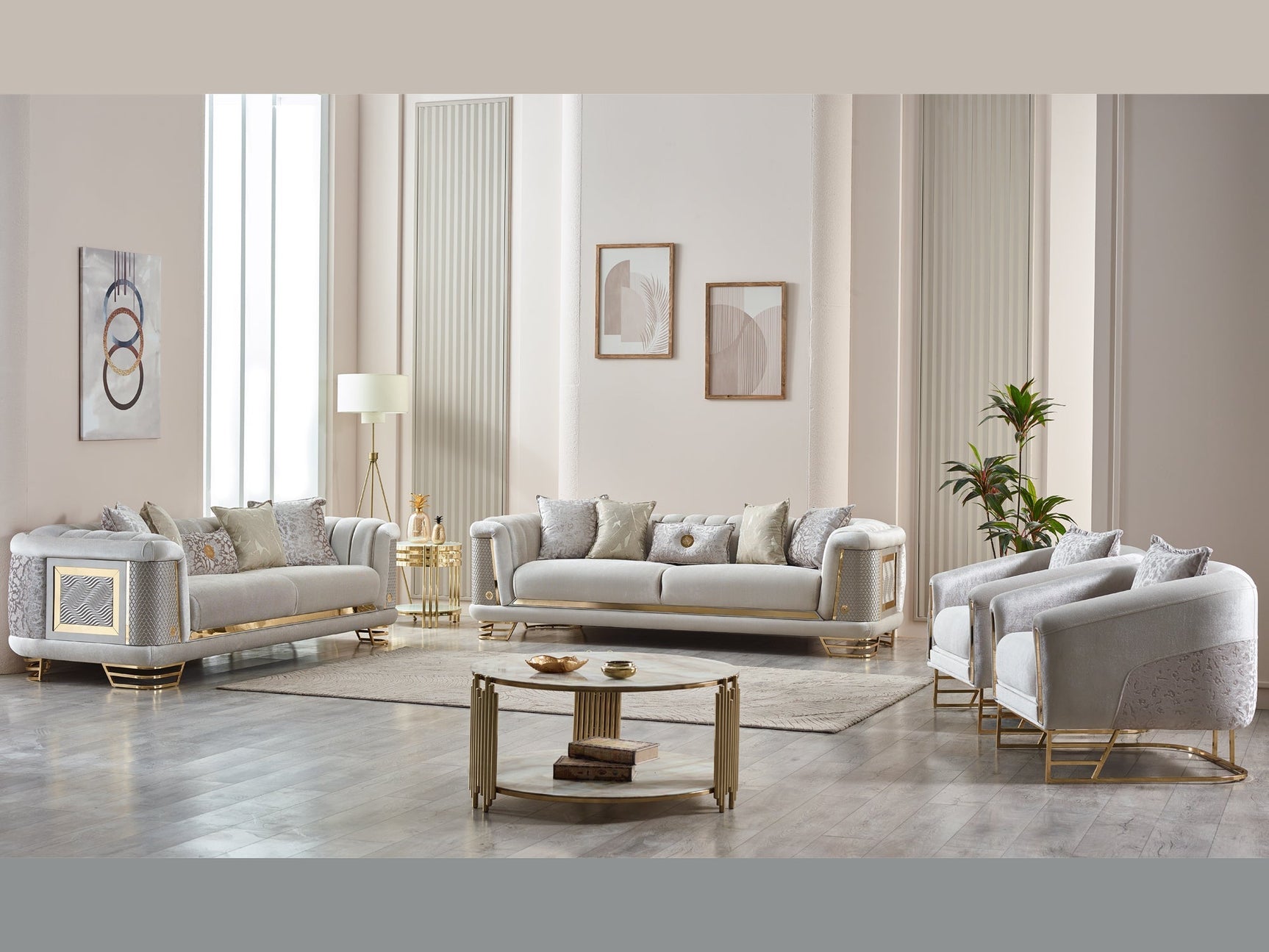 Romans Living Room Set - Ornate Home