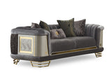 Romans Grey 3-pieces (Sofa & Loveseat & Chair) Living Room Set
