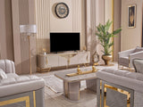 Romans Cream Tv Stand