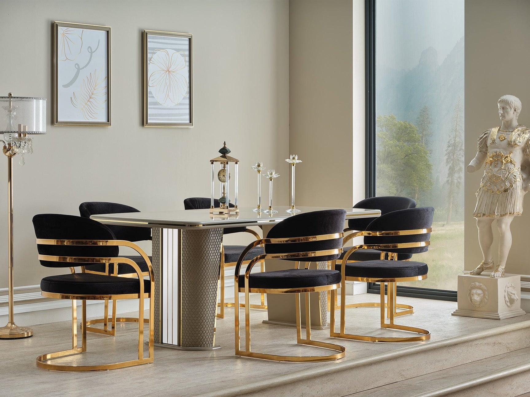 Romans Black Dining Chair