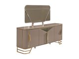 Romans Cream Consol With Mirror