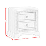 Romilly White 5-Piece Queen Storage Bedroom Set - Ornate Home