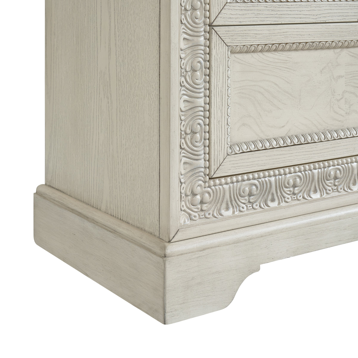 Romilly White Dresser & Mirror Set - Ornate Home
