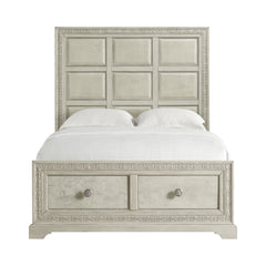 Romilly White Queen Storage Bed - Ornate Home