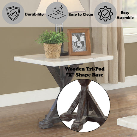 Romina End Table - Ornate Home