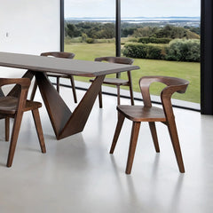 Romont Walnut 7 Piece Dining Set - Ornate Home