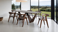 Romont Walnut Dining Table - Ornate Home