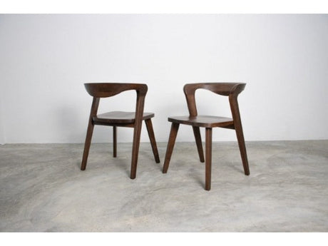 Romont Walnut Side Chair (Set of 2) - Ornate Home