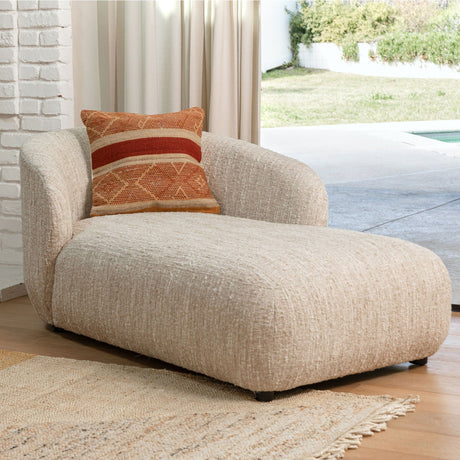 Romy Beige Chaise - Ornate Home