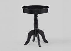 Romy Black Round Chairside Table - Ornate Home