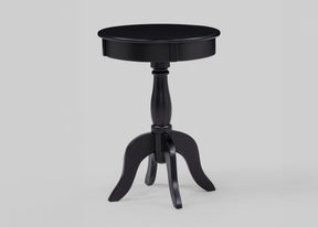 Romy Black Round Chairside Table - Ornate Home