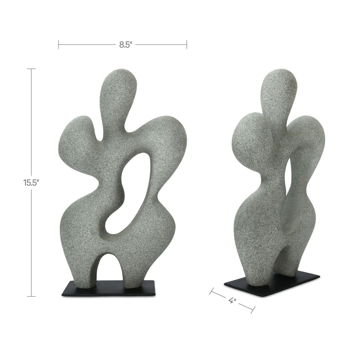 Romy Charcoal Sculpture - Ornate Home