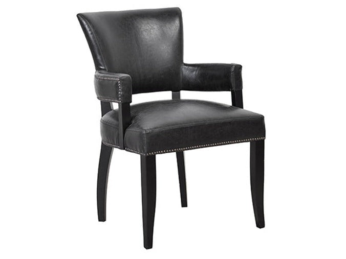 Ronan Black Arm Chair - Ornate Home