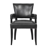 Ronan Black Arm Chair - Ornate Home