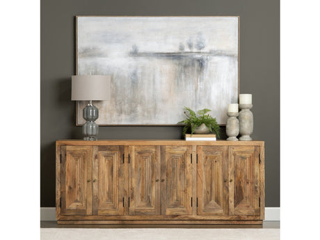 Ronan Brown Six-Door Sideboard - Ornate Home